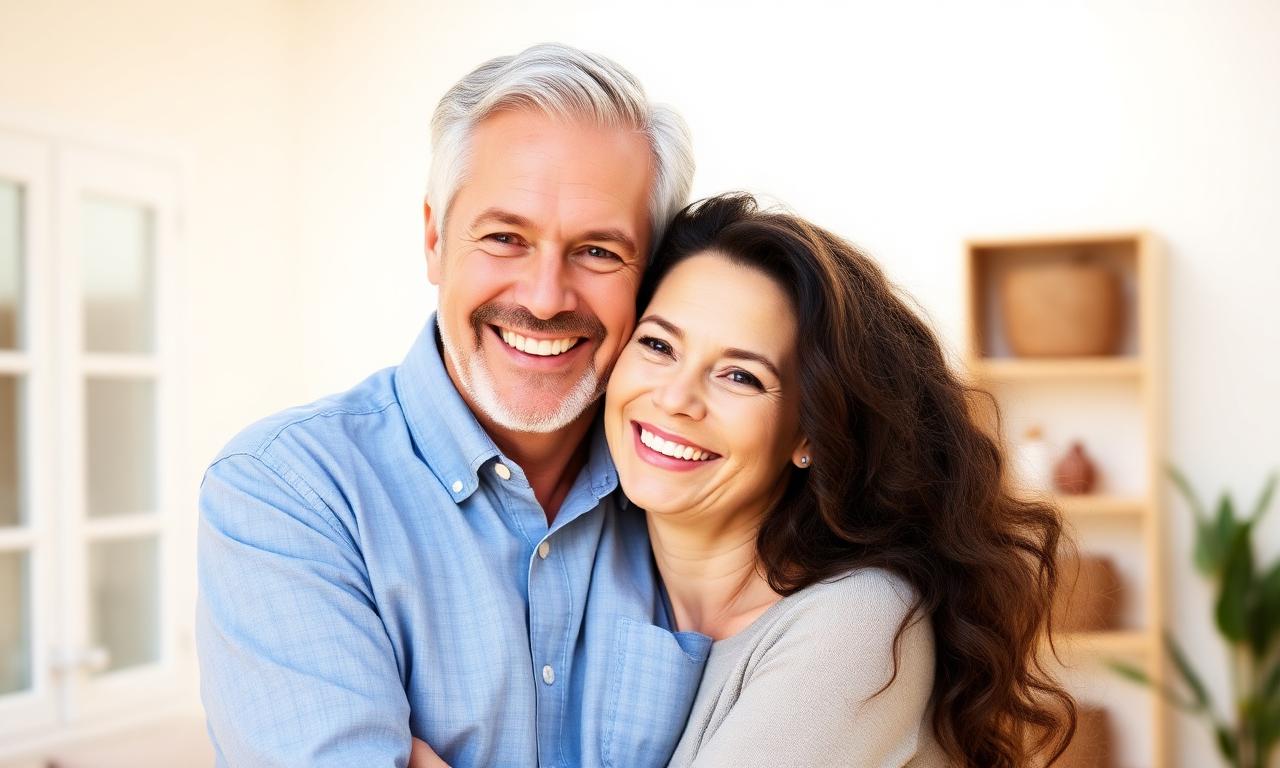 Happy couple enjoying renewed connection thanks to Boostron